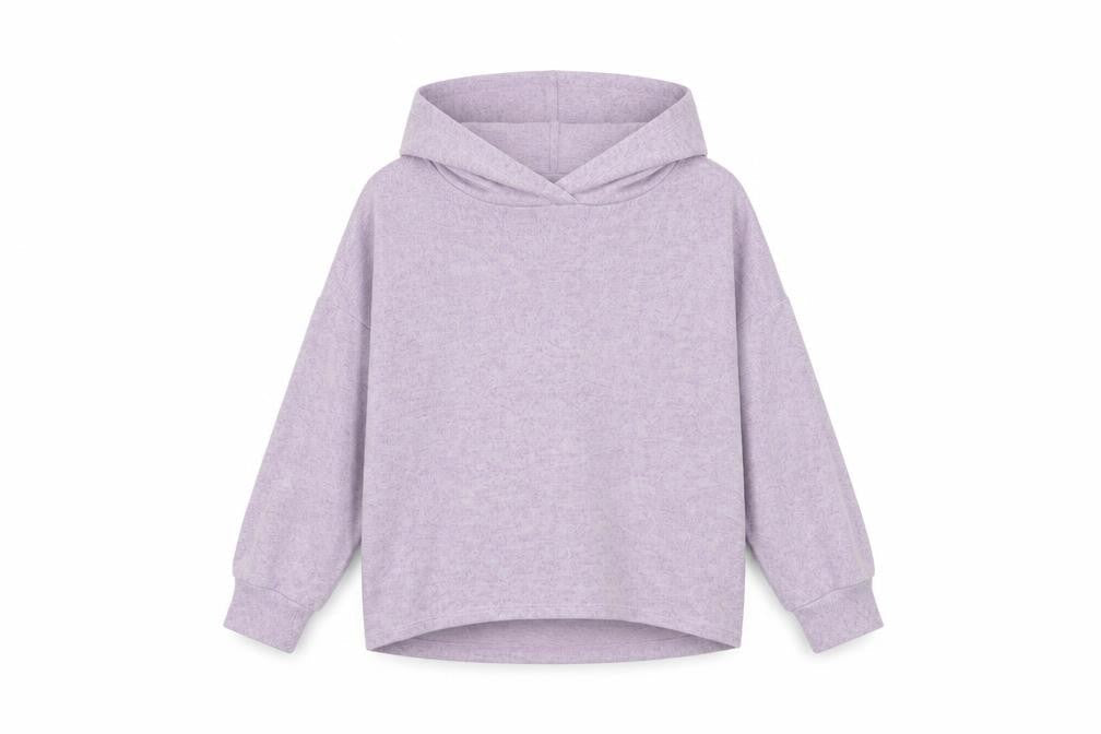 Marks and Spencer Girls Purple  Viscose Pullover Hoodie Size 8-9 Years  Pullover
