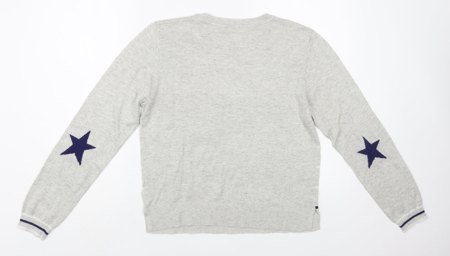 Womens UK Size L Oasis Grey Pullover Jumper