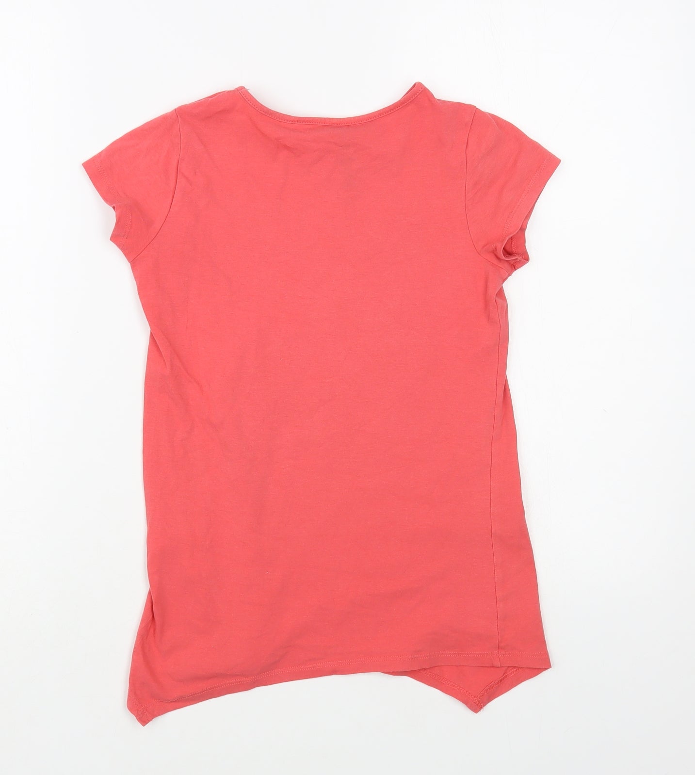 Trybeyond Girls Pink  Cotton Pullover T-Shirt Size 9-10 Years Crew Neck Pullover