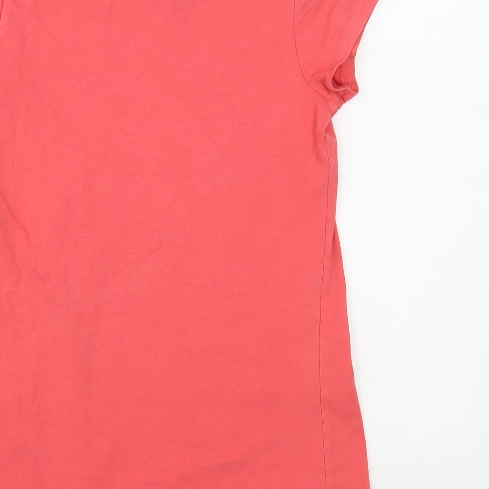 Trybeyond Girls Pink  Cotton Pullover T-Shirt Size 9-10 Years Crew Neck Pullover