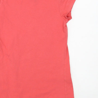 Trybeyond Girls Pink  Cotton Pullover T-Shirt Size 9-10 Years Crew Neck Pullover