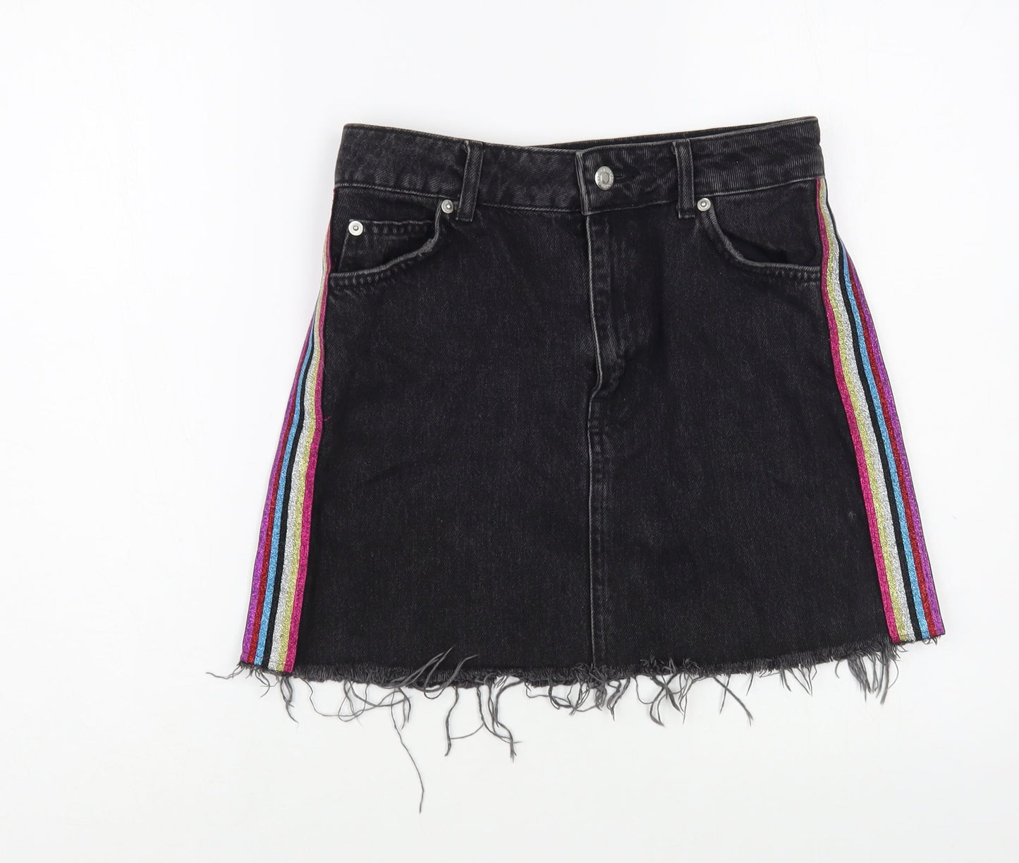 Womens UK Size 8 Topshop Mini Denim Skirt