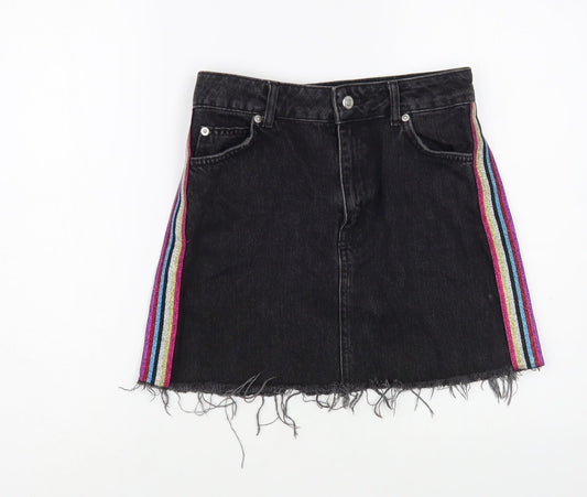 Womens UK Size 8 Topshop Mini Denim Skirt