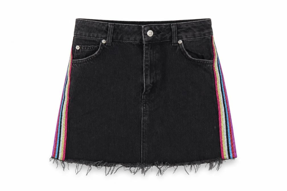 Womens UK Size 8 Topshop Mini Denim Skirt