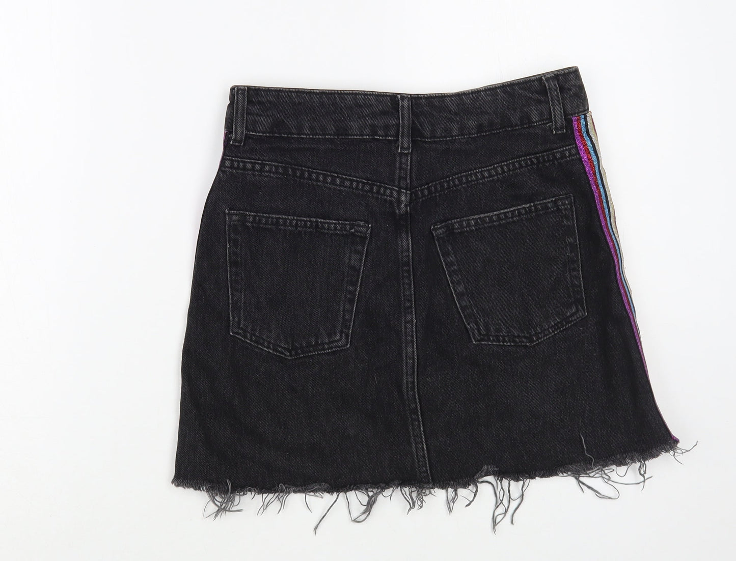 Womens UK Size 8 Topshop Mini Denim Skirt