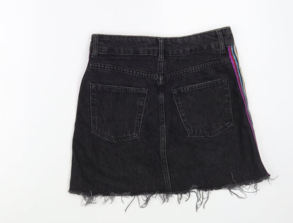 Womens UK Size 8 Topshop Mini Denim Skirt