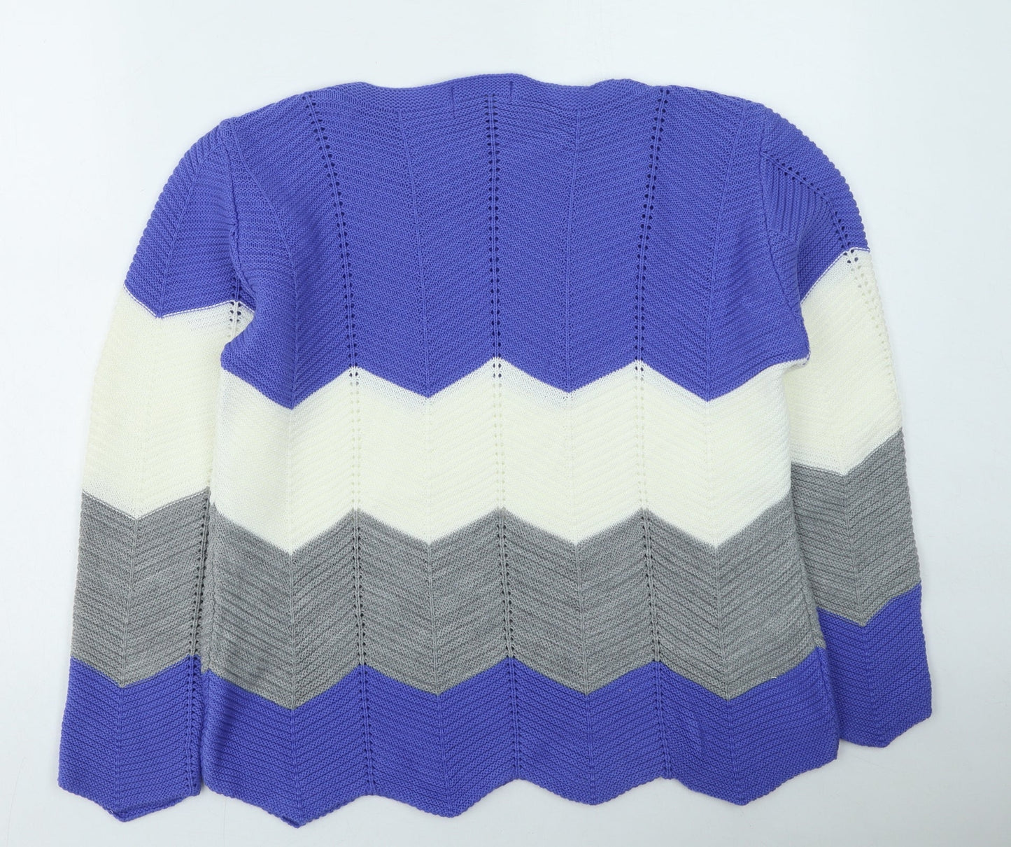 Womens UK Size S CHIC Multicoloured Pullover Jumper