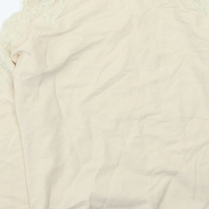 Womens UK Size 6 Topshop Beige Pullover Jumper