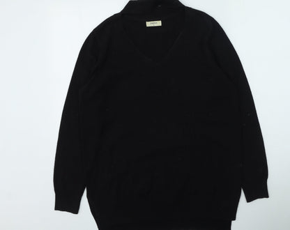 Womens UK Size M Papaya Black Pullover Jumper