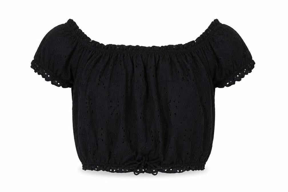 Womens UK Size M George Black Basic T-Shirt
