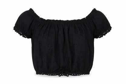 Womens UK Size M George Black Basic T-Shirt