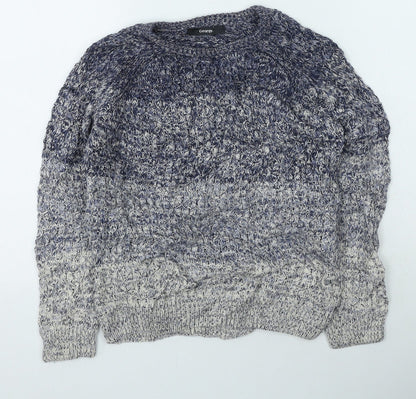 George  Boys Blue Round Neck  Acrylic Pullover Jumper Size M