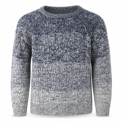 George  Boys Blue Round Neck  Acrylic Pullover Jumper Size M