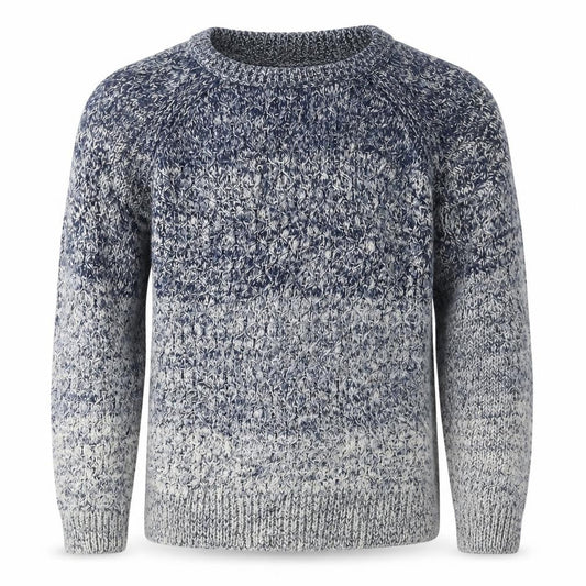 George  Boys Blue Round Neck  Acrylic Pullover Jumper Size M