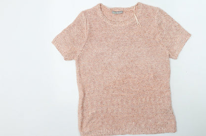 Womens UK Size 14 Marks and Spencer Pink Pullover Jumper