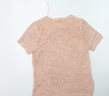 Womens UK Size 14 Marks and Spencer Pink Pullover Jumper