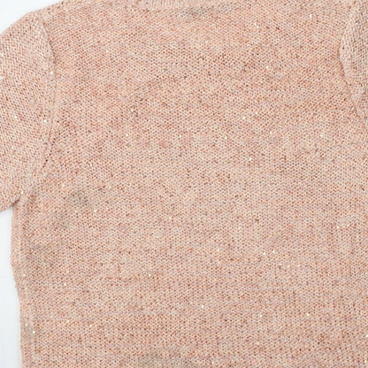 Womens UK Size 14 Marks and Spencer Pink Pullover Jumper