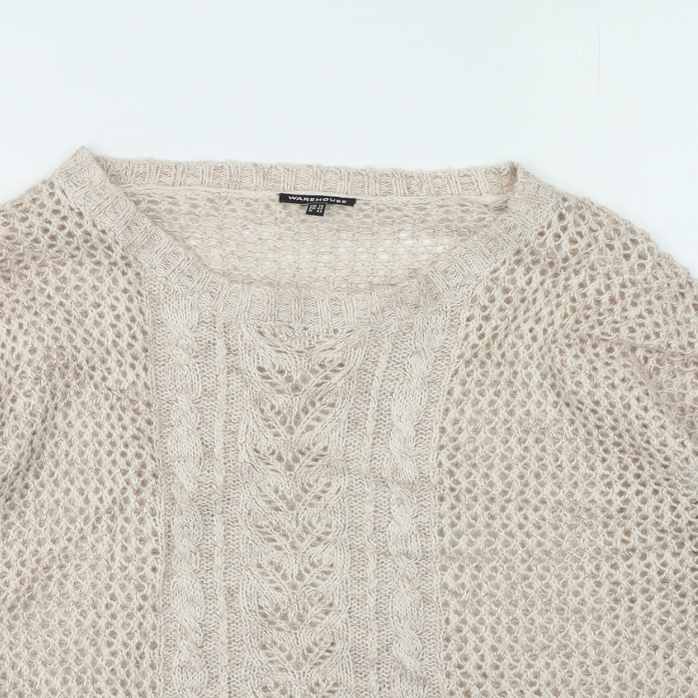 Womens UK Size 16 Warehouse Pink Pullover Jumper