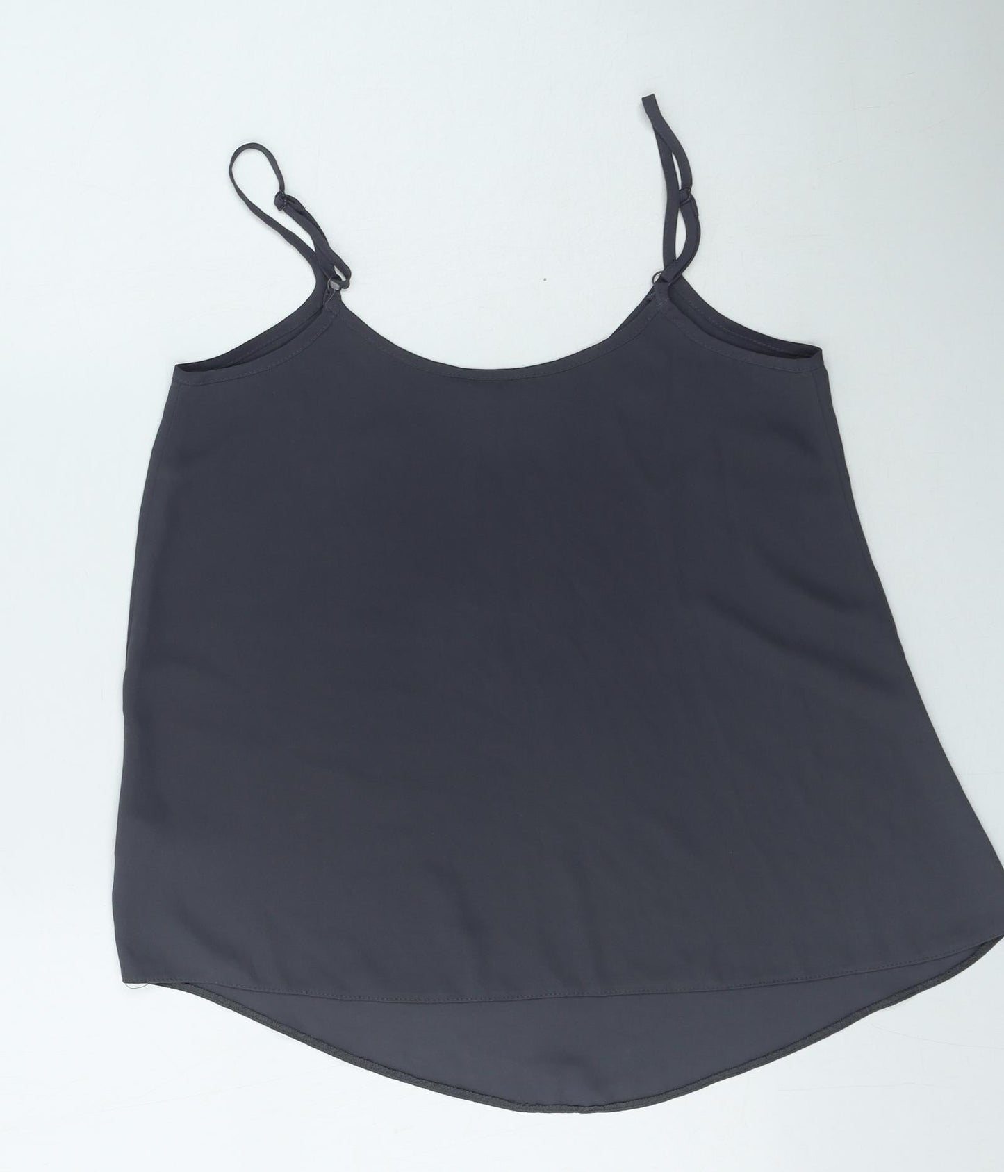 F&F Womens Grey  Polyester Camisole Tank Size 8 Scoop Neck