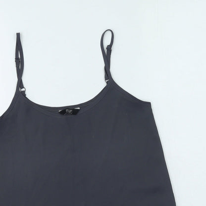 F&F Womens Grey  Polyester Camisole Tank Size 8 Scoop Neck
