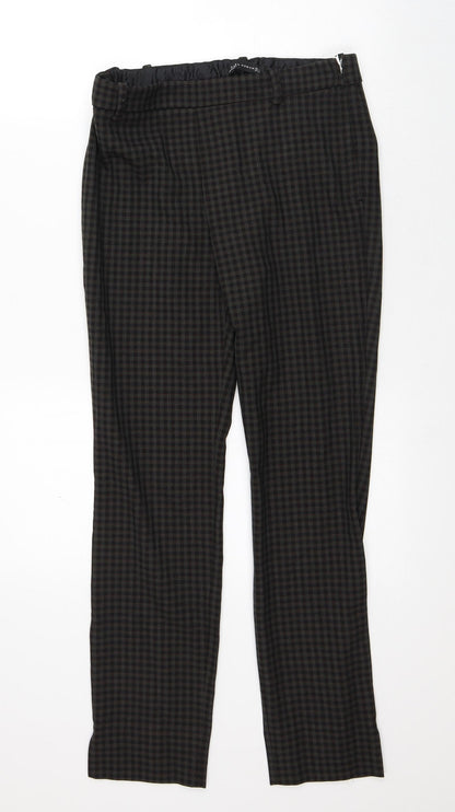 Womens UK Size S Zara Regular Fit  Brown Trousers
