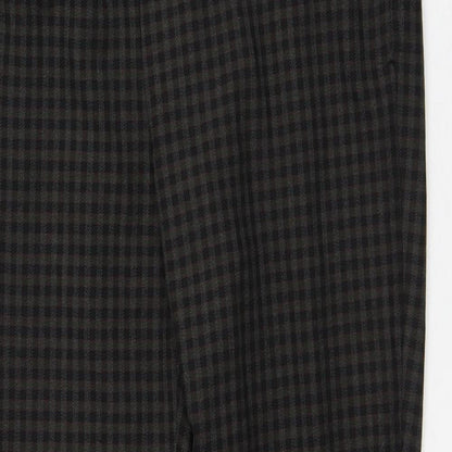 Womens UK Size S Zara Regular Fit  Brown Trousers