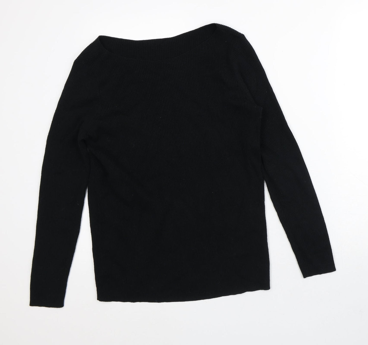 Womens UK Size M Preworn Black Pullover Jumper
