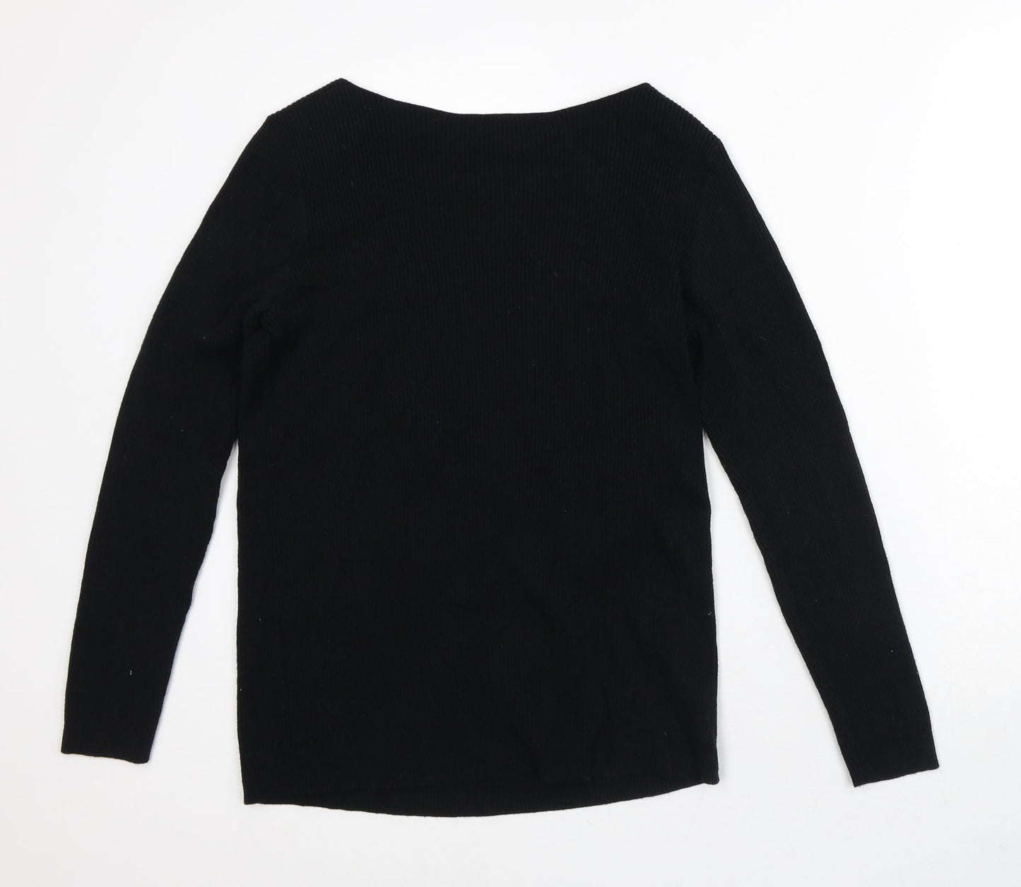 Womens UK Size M Preworn Black Pullover Jumper