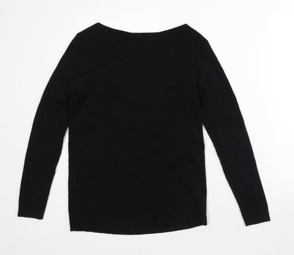 Womens UK Size M Preworn Black Pullover Jumper