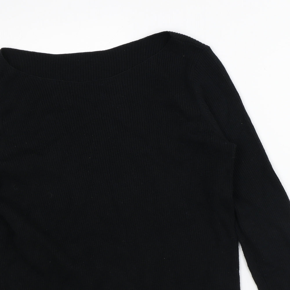 Womens UK Size M Preworn Black Pullover Jumper
