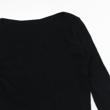Womens UK Size M Preworn Black Pullover Jumper