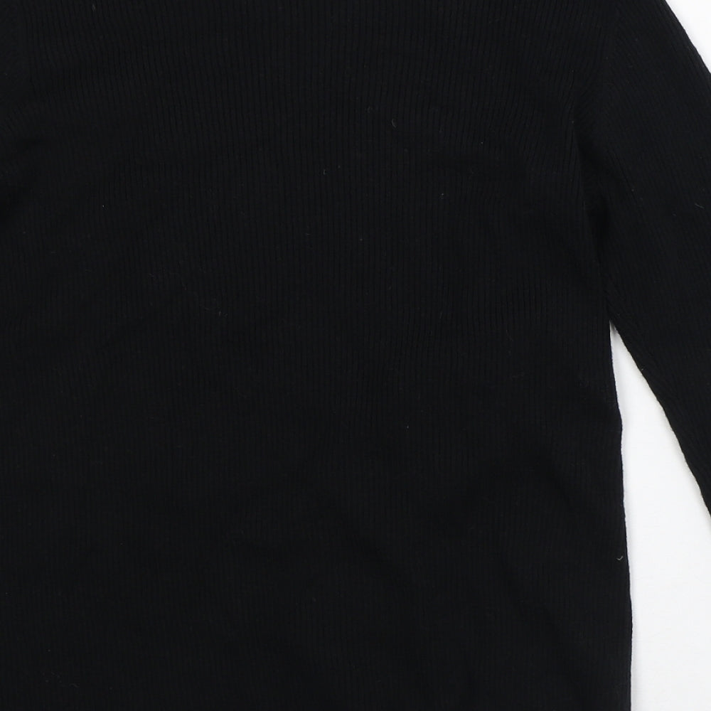 Womens UK Size M Preworn Black Pullover Jumper