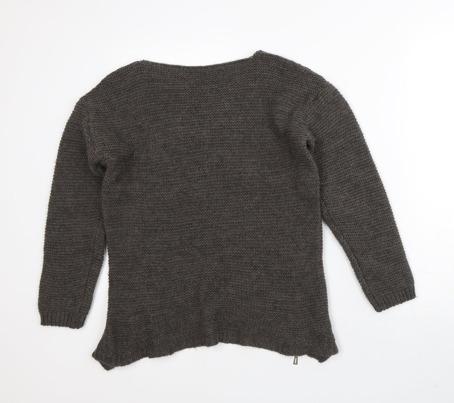 Womens UK Size S Preworn Brown Pullover Jumper