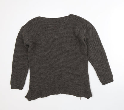 Womens UK Size S Preworn Brown Pullover Jumper