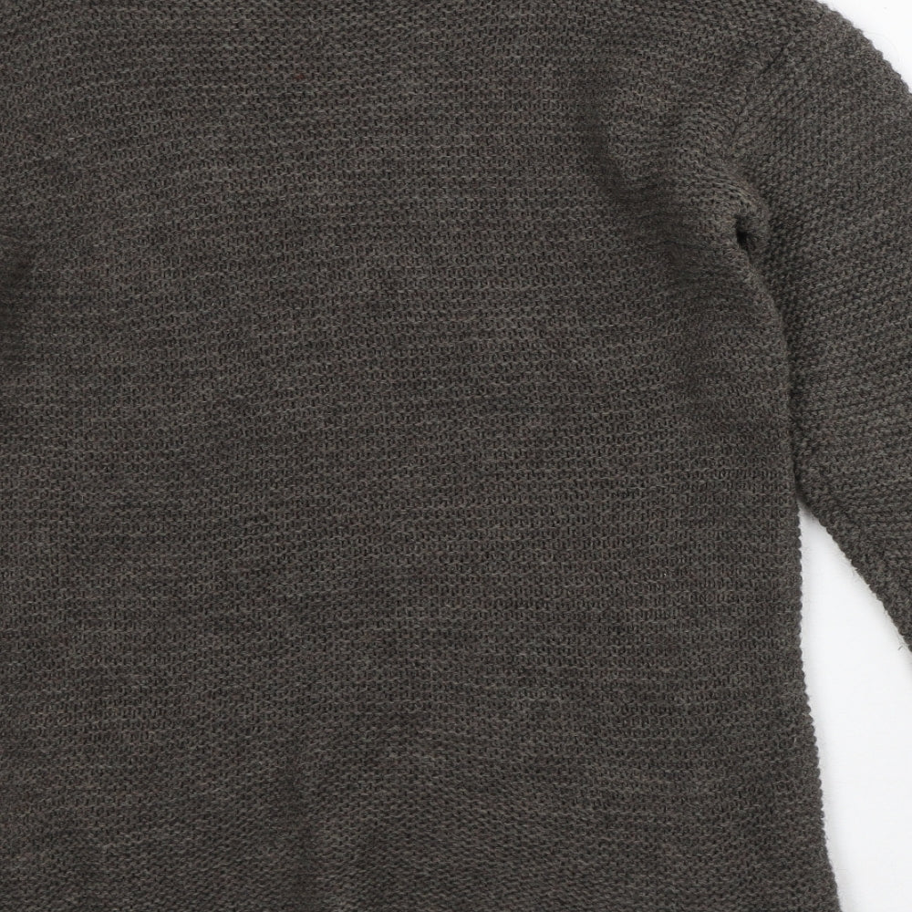 Womens UK Size S Preworn Brown Pullover Jumper