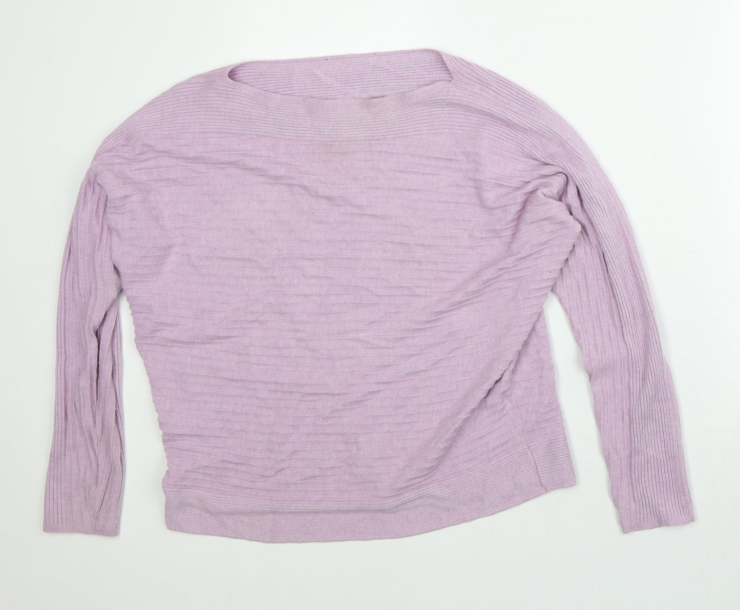 Womens UK Size L Preworn Purple Pullover Jumper
