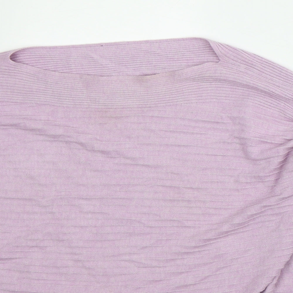 Womens UK Size L Preworn Purple Pullover Jumper