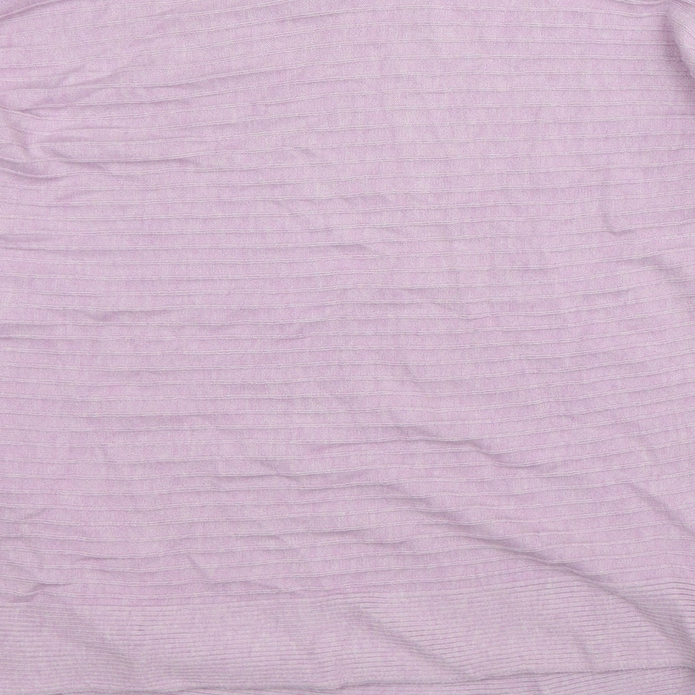 Womens UK Size L Preworn Purple Pullover Jumper