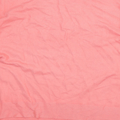 BHS Womens Pink  Acrylic Pullover Sweatshirt Size 14