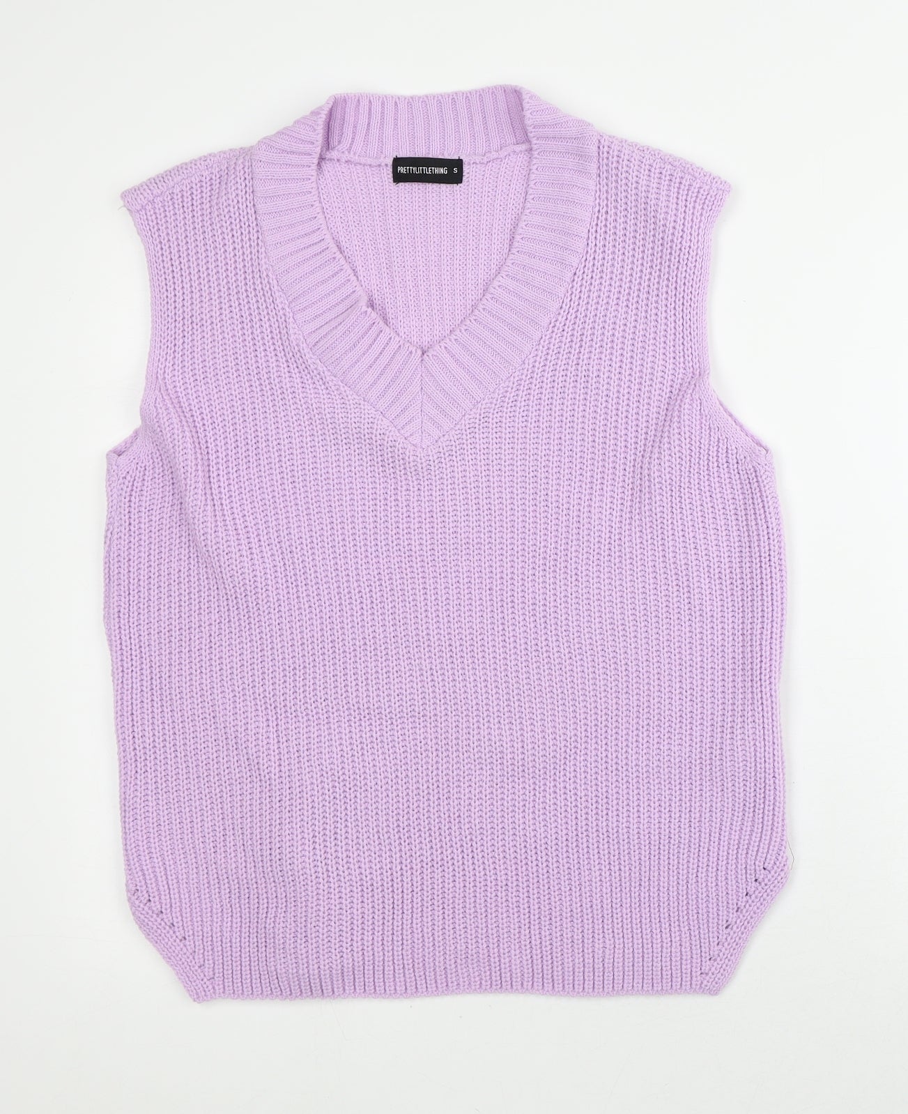 Womens UK Size S PRETTYLITTLETHING Pink Vest Jumper