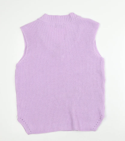 Womens UK Size S PRETTYLITTLETHING Pink Vest Jumper