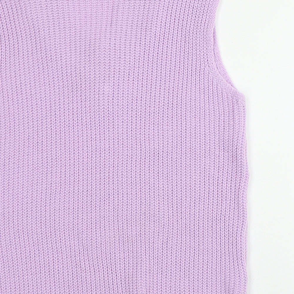 Womens UK Size S PRETTYLITTLETHING Pink Vest Jumper