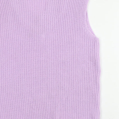 Womens UK Size S PRETTYLITTLETHING Pink Vest Jumper