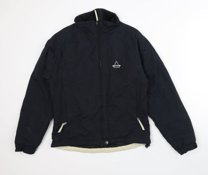 Mens UK Size S SOS Black Quilted Coat