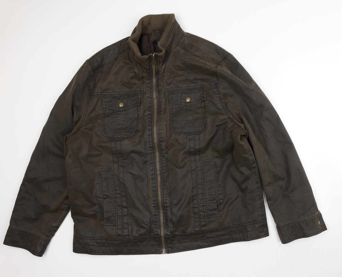 F&F Mens Brown   Jacket Coat Size 2XL