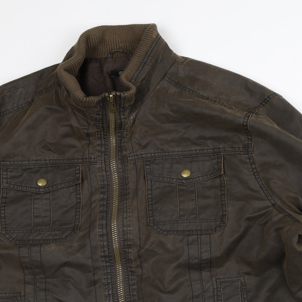 F&F Mens Brown   Jacket Coat Size 2XL