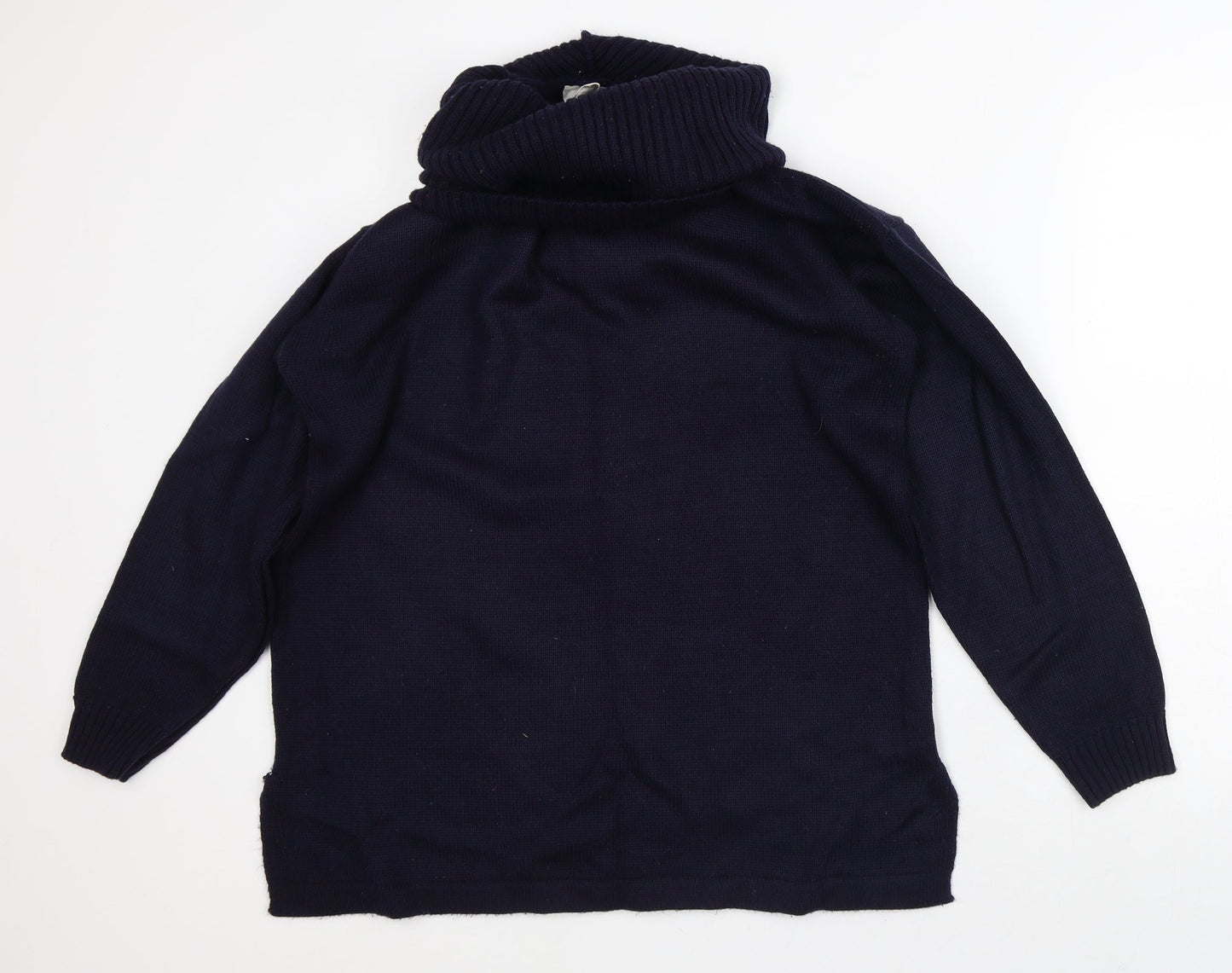 Womens UK Size 14 Classic Blue Pullover Jumper