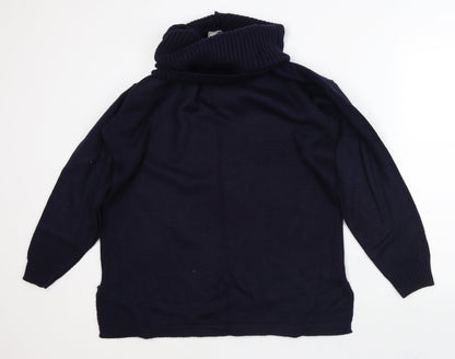 Womens UK Size 14 Classic Blue Pullover Jumper