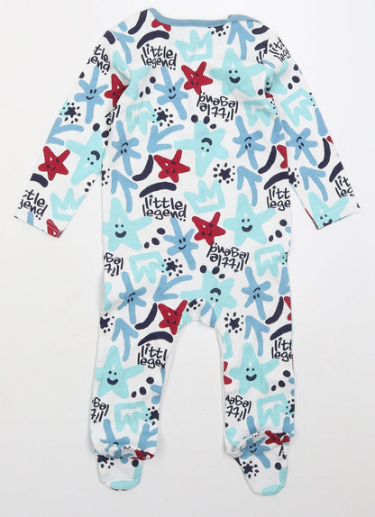 Studio Boys White Solid Cotton Cami One Piece Size 9-12 Months  Button - Little Legend