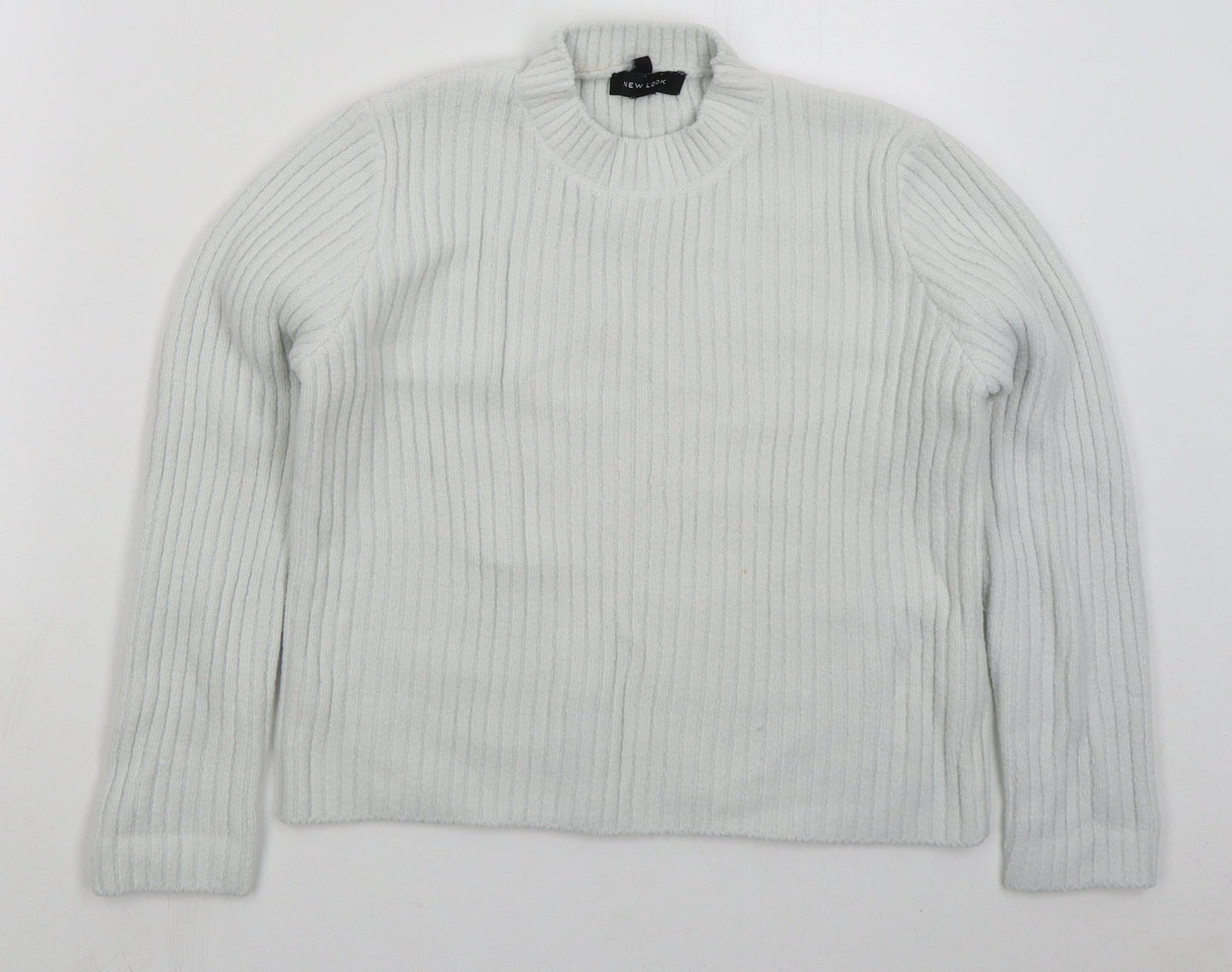 Womens UK Size 10 New Look White Pullover Jumper